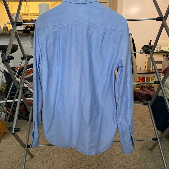 Long Sleeve Button Down Wood Wood Shirt - Picture 4 of 4